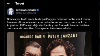 Los protagonistas de "Argentina, 1985" contaron sus sensaciones luego de la gala
