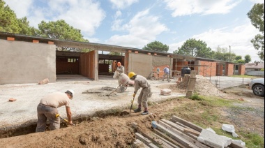 Sigue avanzando la construcción del nuevo Jardín de Infantes N° 920 de Mar del Tuyú