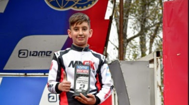 Dino Palmarochi subió al podio en la 3ª fecha del Campeonato Nacional Champion Cup de Karting
