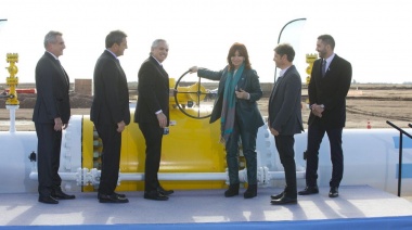 Cristina Kirchner, Sergio Massa y Alberto Fernández inauguraron el primer tramo del Gasoducto Néstor Kirchner