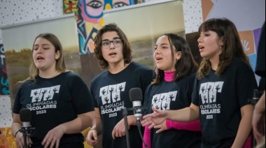 A pura música y canto se vivió una nueva jornada de Olimpiadas Escolares