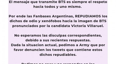 Las fans de la artista salieron contra Milei: "es un peligro para las mujeres y diversidades" 