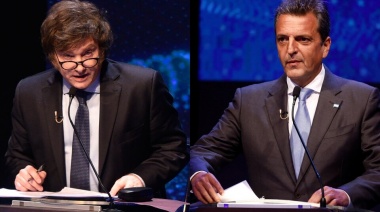 Sergio Massa y Javier Milei juegan sus últimas cartas en el debate presidencial
