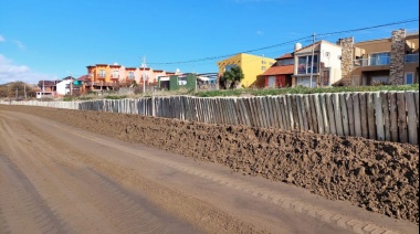 Se trabaja en la protección del frente costero en la zona de “El Silvio” en Mar de Ajó