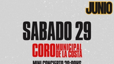 El Coro Municipal de la Costa realizará un Mini Concierto por sus 30 años de vida