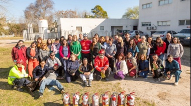 Se realizó una capacitación sobre manejo del fuego en el Hospital de Santa Teresita