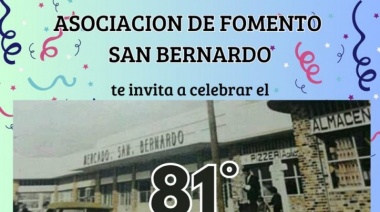 HOY! 18 HS/ San Bernardo cumple 81° años y lo celebra en la histórica vereda alta