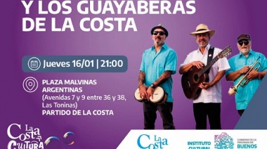 Mambo Méndez y Los Guayaberas de La Costa se presentará en Las Toninas