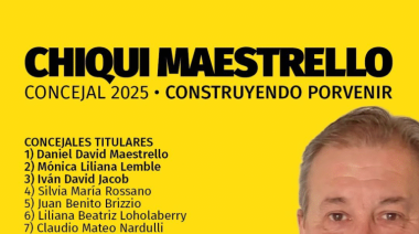 “La política nos esquivó, pero nunca nos calló”: Daniel “Chiqui” Maestrello lanza su candidatura con una lista de vecinos reales