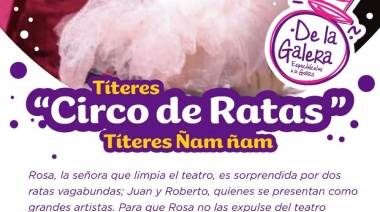 El ciclo De la Galera presenta tres espectáculos con entrada gratuita durante este fin de semana