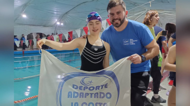Clara Lagos Campeona Nacional de Natación Paralímpica con 4 medallas doradas