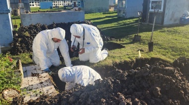 General Lavalle: exhumaron tumbas en el marco de la búsqueda de Miguel Bru, el joven desaparecido hace más de 30 años en La Plata
