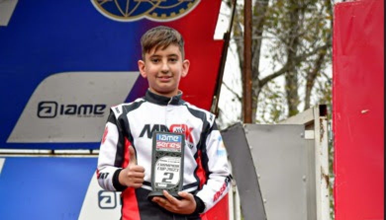 Dino Palmarochi subió al podio en la 3ª fecha del Campeonato Nacional Champion Cup de Karting