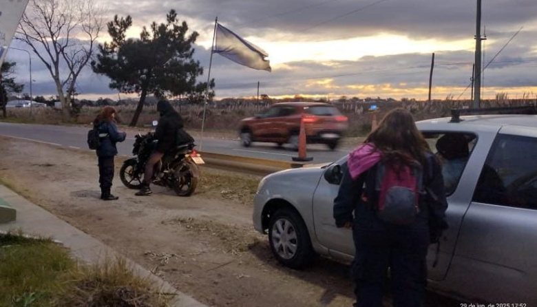 San Clemente del Tuyú: Se realizaron controles de alcoholemia y campañas de prevención vial