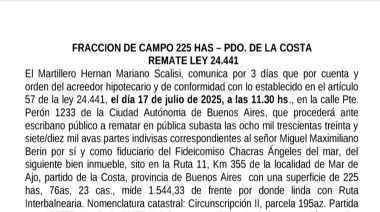 EDICTO DE REMATE
