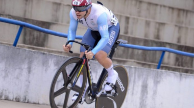 El costero Lucas Vilar representa a la Argentina en el Mundial de Ciclismo de Pista Élite en Chile