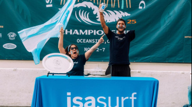 Iván Rohr representa a La Costa y a la Argentina en el Mundial de Surf Adaptado en California