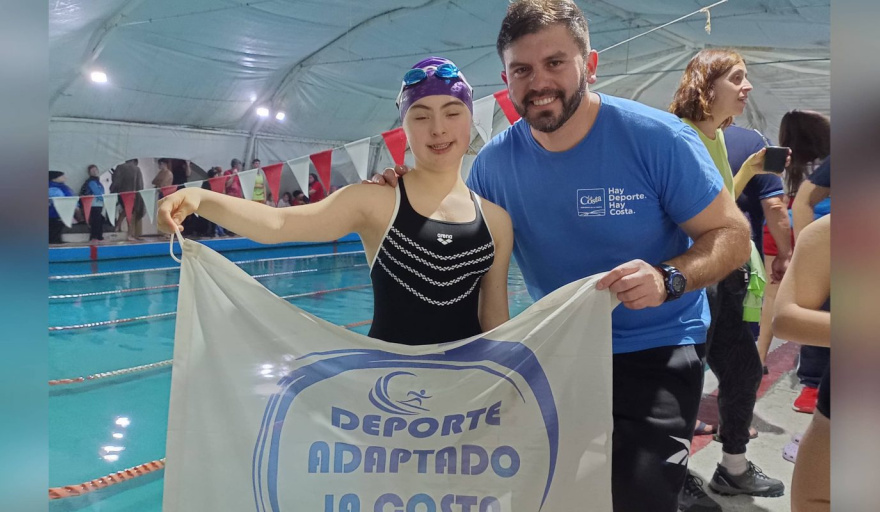 Clara Lagos Campeona Nacional de Natación Paralímpica con 4 medallas doradas